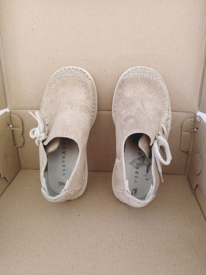 Bej Süet erkek çocuk Ayakkabı - Görsel 2