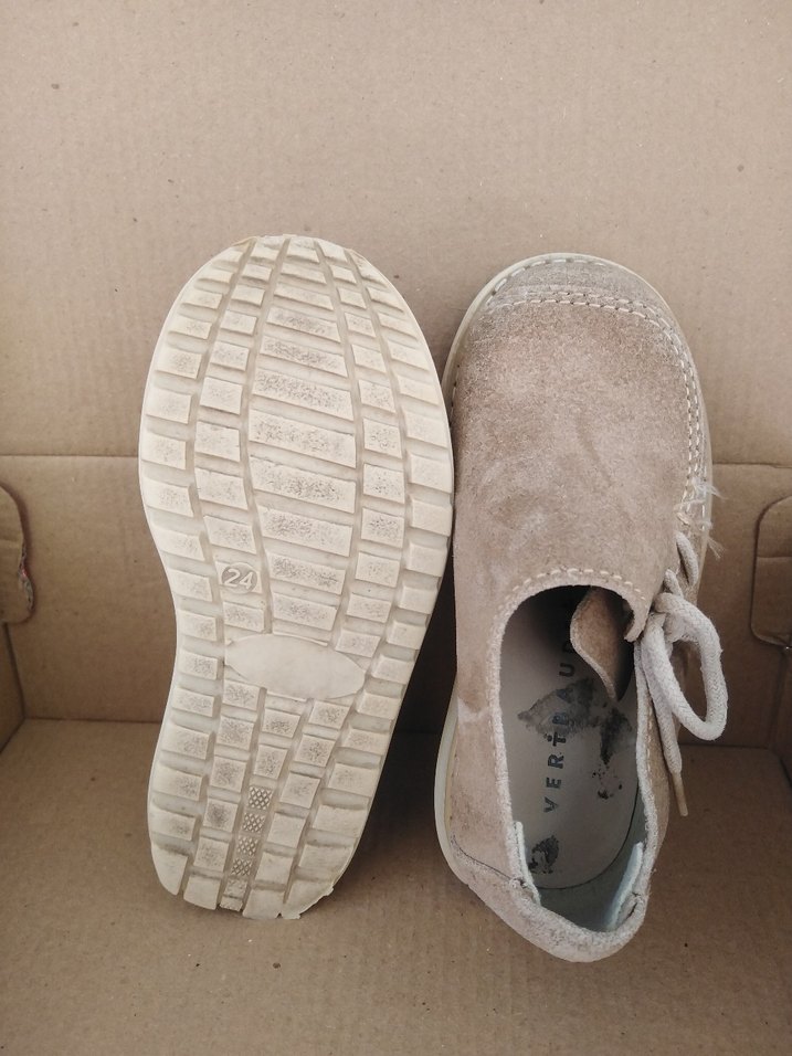 Bej Süet erkek çocuk Ayakkabı - Görsel 3