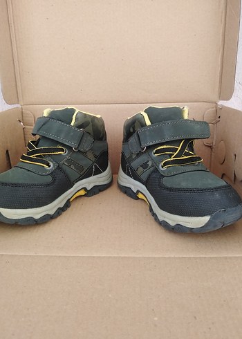 Gri Kamuflaj Erkek Çocuk Botları Velcro - Görsel 2