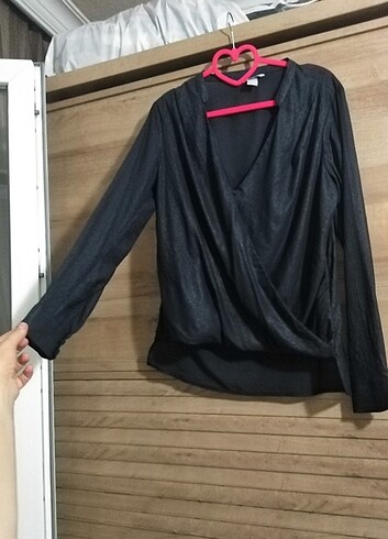 H&M Lacivert bluz h&m marka