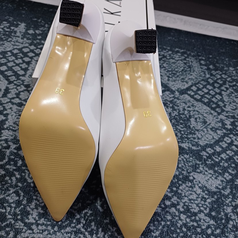 Beyaz Kadın Stiletto Topuklu Ayakkabı - Görsel 2