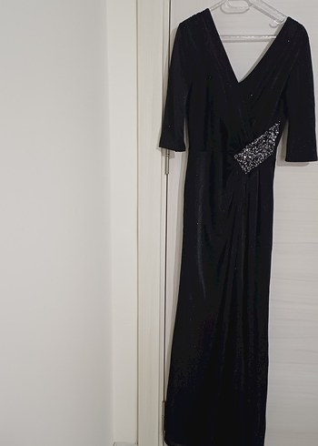 Yetim kol abiye bacak tan yırtmaçlı simli. - Görsel 10