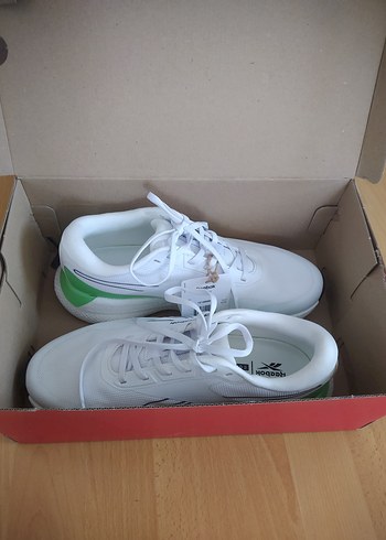 Reebok Beyaz Yeşil Dolgu Topuk Spor Ayakkabı - Görsel 9