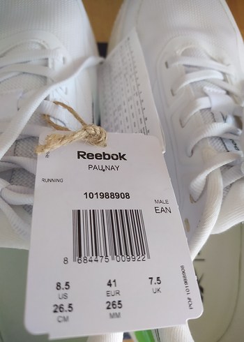 Reebok Beyaz Yeşil Dolgu Topuk Spor Ayakkabı - Görsel 10