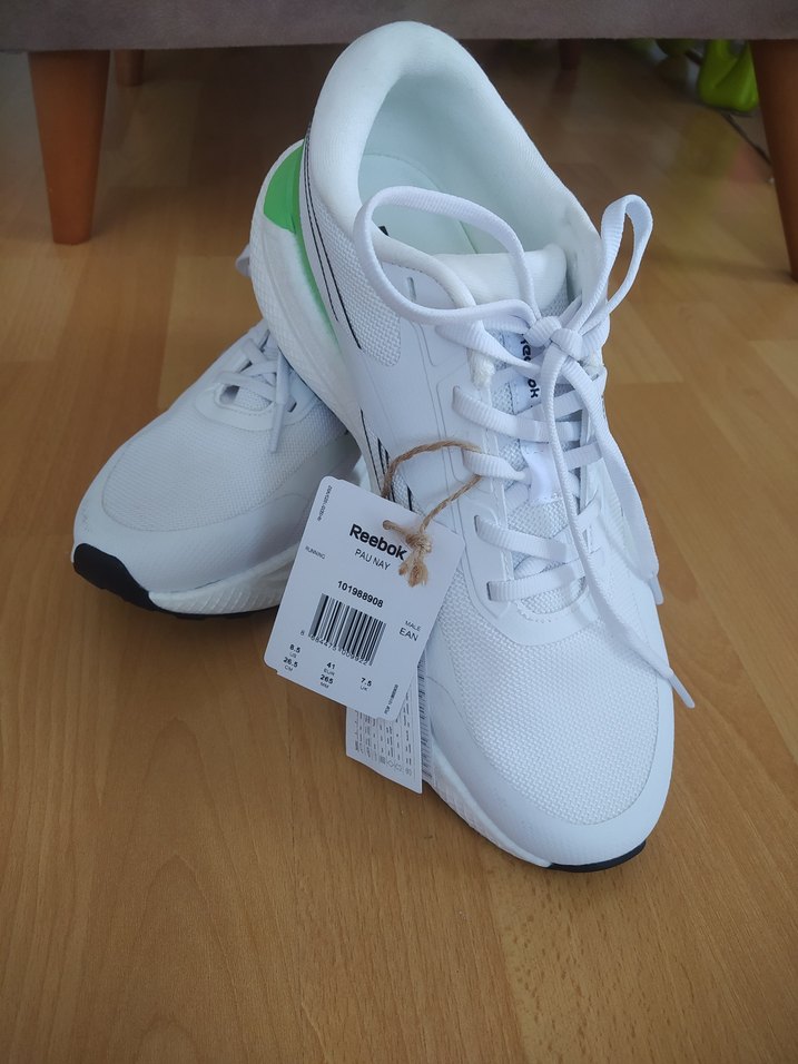 Reebok Beyaz Yeşil Dolgu Topuk Spor Ayakkabı - Görsel 4