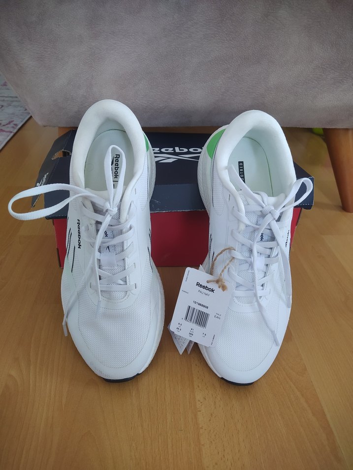 Reebok Beyaz Yeşil Dolgu Topuk Spor Ayakkabı - Görsel 5