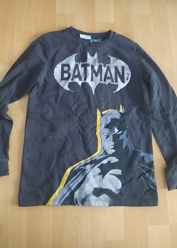 Batman Baskılı Erkek Çocuk Gri Tişört ve Siyah Şort ( Hediyeli) - Görsel 7