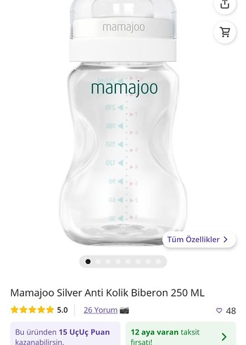 Mamajoo Silver Bebek Biberonu 250 ml - Görsel 5