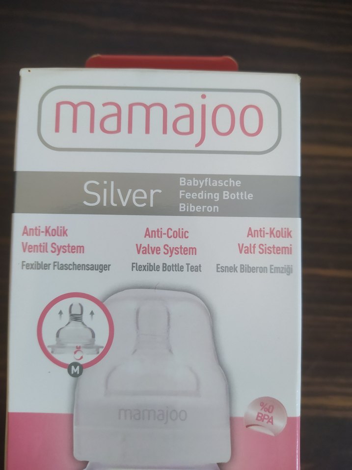Mamajoo Silver Bebek Biberonu 250 ml - Görsel 4