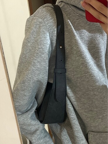 Beden Denim kot görünümlü baget çanta