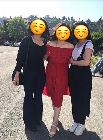 40 Beden kırmızı Renk HM mezuniyet elbisesi