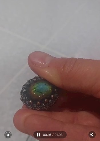 Çok Renkli Gotik Erkek Yüzüğü - Görsel 2