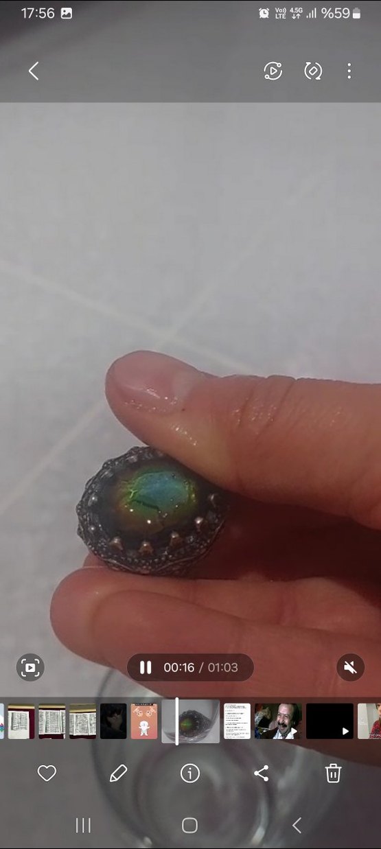 Çok Renkli Gotik Erkek Yüzüğü - Görsel 2