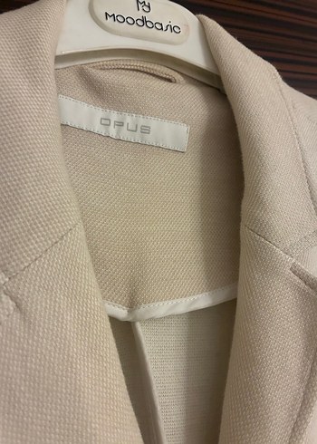 Bej Uzun blazer ceket - Görsel 5