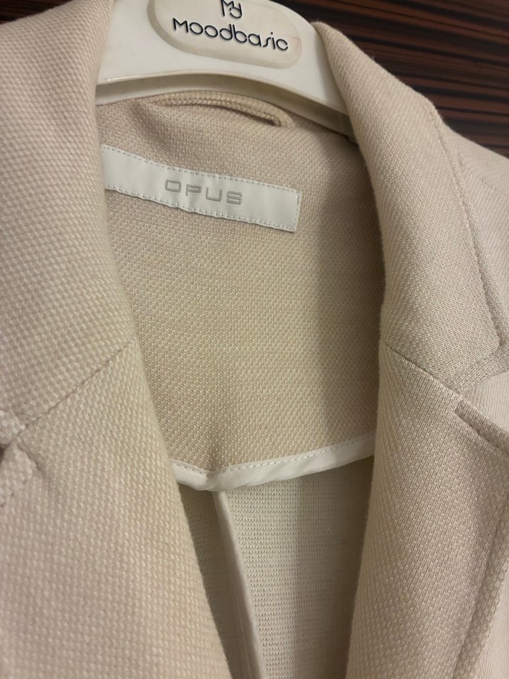 Bej Uzun blazer ceket - Görsel 5