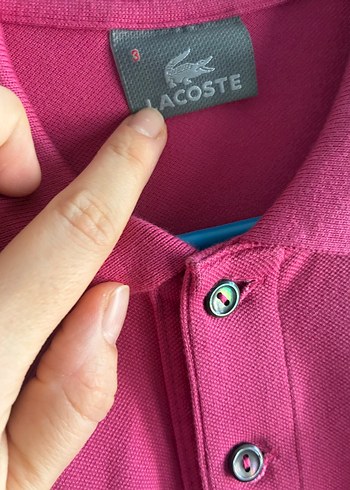 Pembe Uzun Kollu Polo Yaka Erkek Tişört - Görsel 3