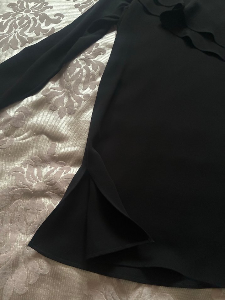 Siyah Uzun Kollu elbise,tunik - Görsel 3