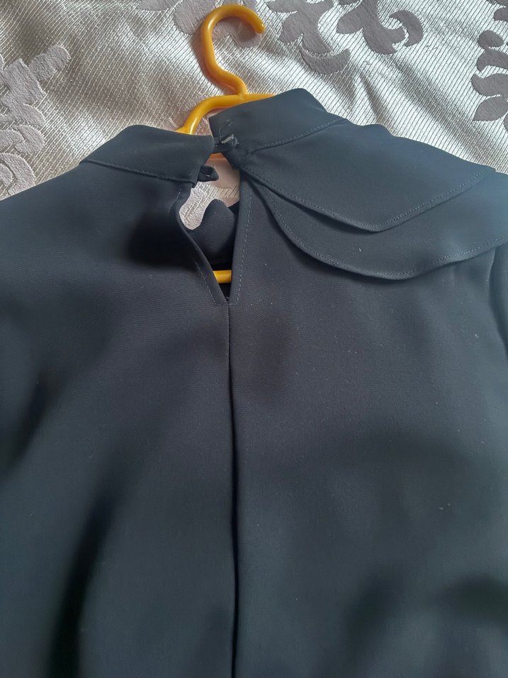 Siyah Uzun Kollu elbise,tunik - Görsel 5