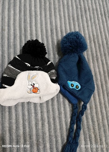 Nakışlı Örgü Erkek Bere - Mavi - Görsel 3