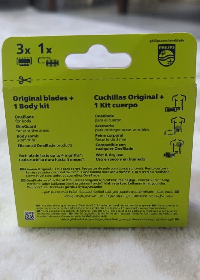 SıFıR PHiLiPs ONeBLaDe 3 Adet Yedek Başlık - Görsel 4