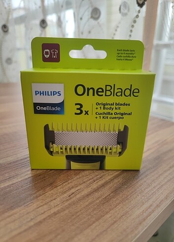 SıFıR oRJiNaL PHİLİPS ONe BLaDe 3 ADeT YeDeK BaŞLıK + BoDy KiT 