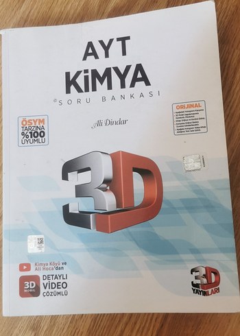 AYT Kimya 3D Soru Bankası