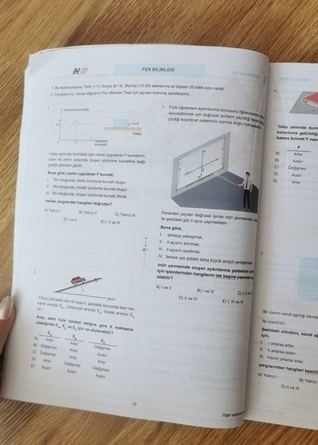 30x20 TYT Fen Bilimleri Denemeleri Kitabı hız ve renk - Görsel 2