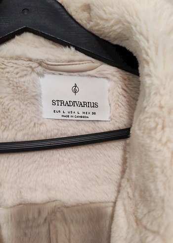 stradivarius Bej krem Kürklü Deri Kadın Ceket - Görsel 2
