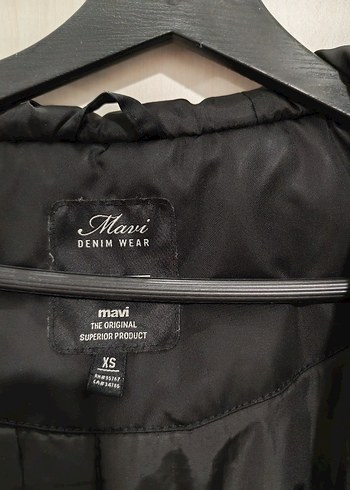 Kadın Siyah Fermuarlı oversize mont mavi - Görsel 2