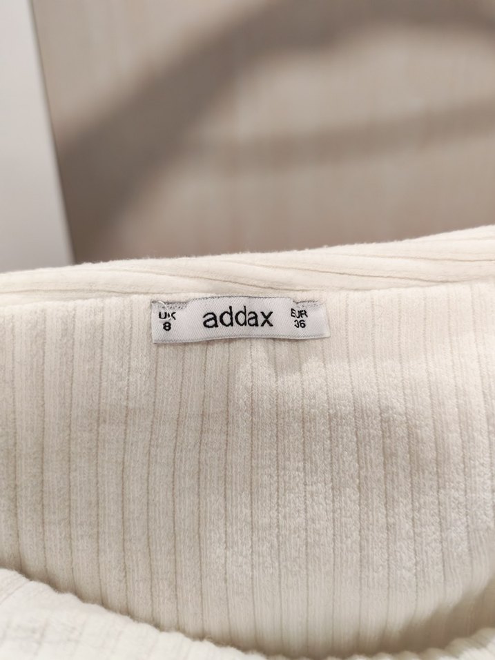 Beyaz Pilili omuzu açık üst - Görsel 3