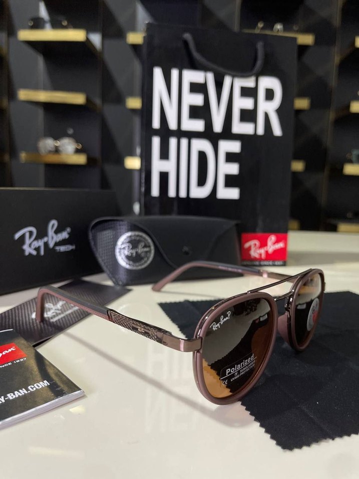 Ray-Ban Erkek Kahverengi Polarize Güneş Gözlüğü - Görsel 2