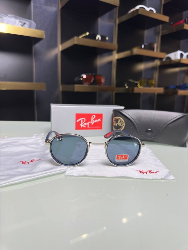 Ray-Ban Erkek Gri Mavi Klasik Güneş Gözlüğü - Görsel 2