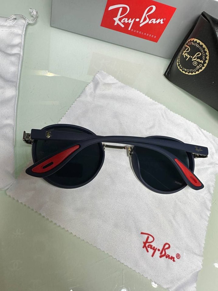 Ray-Ban Erkek Gri Mavi Klasik Güneş Gözlüğü - Görsel 3