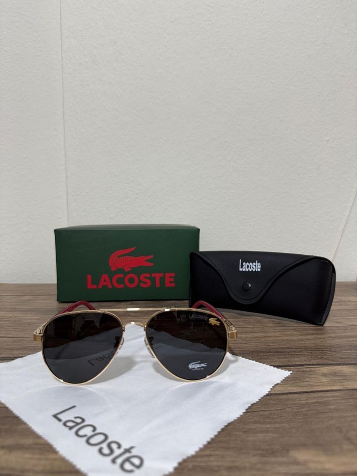 Lacoste Klasik Altın Erkek Güneş Gözlüğü - Görsel 2