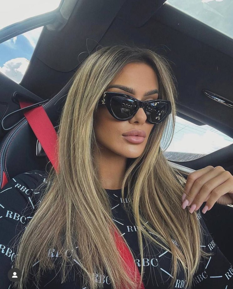 Parlak Siyah Boncuklu Kadın Gözlüğü - Görsel 2