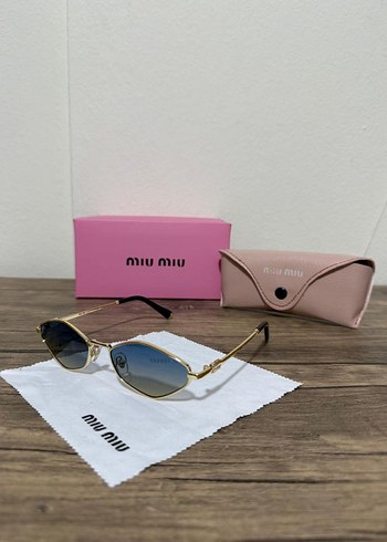 Miu Miu Parlak Bej Kadın Güneş Gözlüğü - Görsel 3
