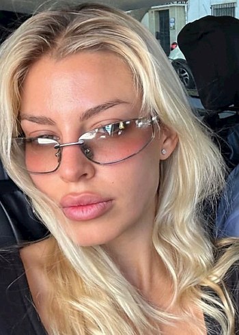 Pastel Mavi Kadın Güneş Gözlüğü - Görsel 2