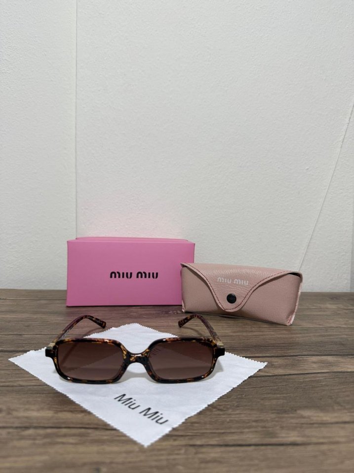 Miu Miu Pastel Kahverengi Kadın Güneş Gözlüğü - Görsel 2