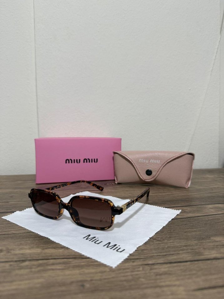 Miu Miu Pastel Kahverengi Kadın Güneş Gözlüğü - Görsel 3