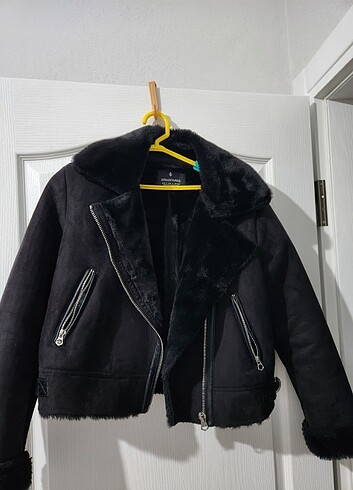 Stradivarius crop biker ceket