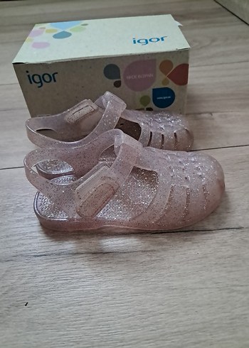 Pembe Simli Kız Çocuk Sandalet igor - Görsel 4