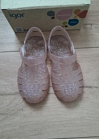 Pembe Simli Kız Çocuk Sandalet igor - Görsel 2