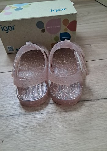 Pembe Simli Kız Çocuk Sandalet igor - Görsel 5