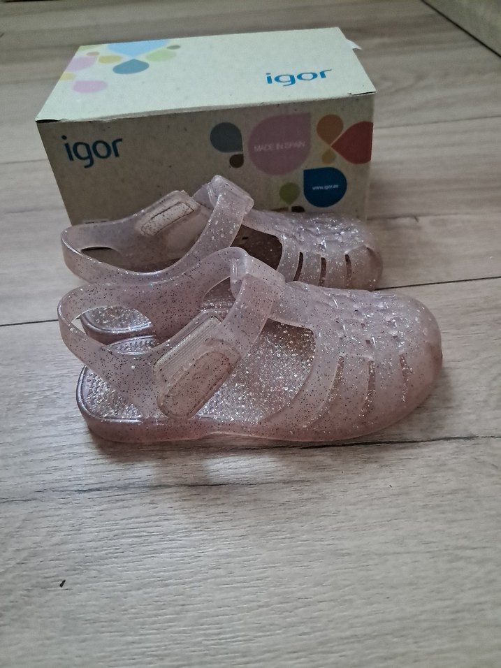 Pembe Simli Kız Çocuk Sandalet igor - Görsel 4