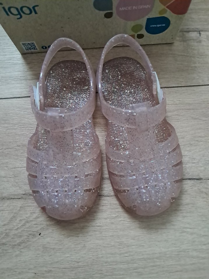 Pembe Simli Kız Çocuk Sandalet igor - Görsel 3