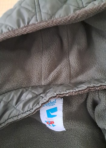 Düğmeli Kapüşonlu Erkek Çocuk Gri Mont - Görsel 5