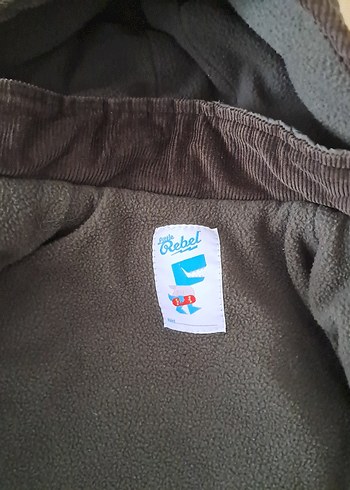 Düğmeli Kapüşonlu Erkek Çocuk Gri Mont - Görsel 4