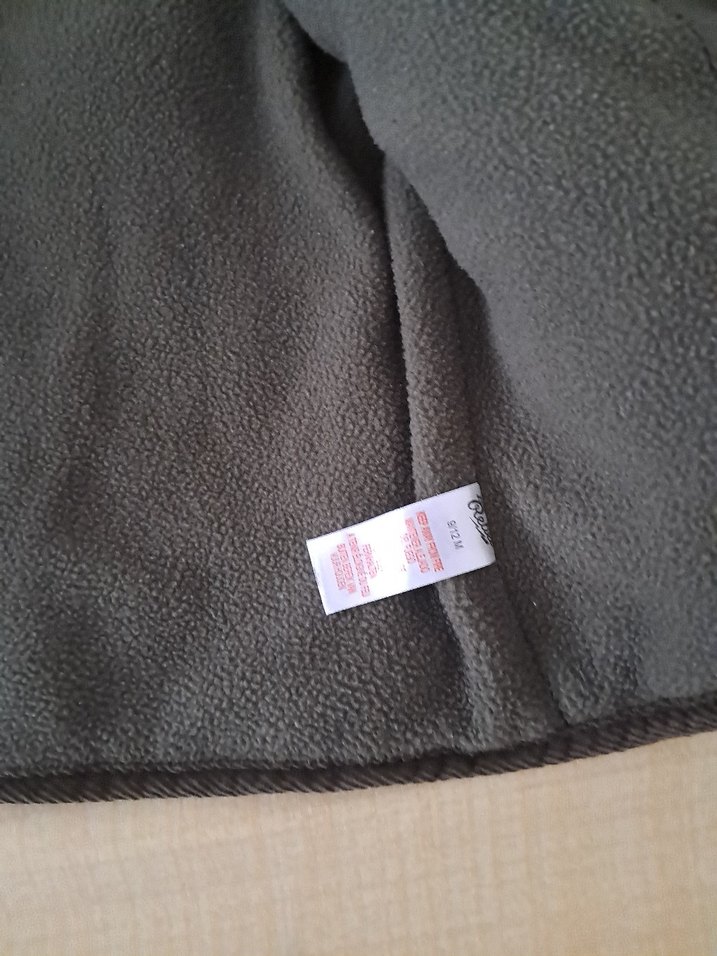 Düğmeli Kapüşonlu Erkek Çocuk Gri Mont - Görsel 3