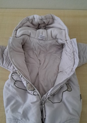 Gri Fermuarlı Bebek  Tulumu - Görsel 5