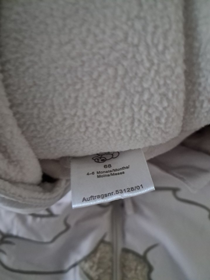 Gri Fermuarlı Bebek  Tulumu - Görsel 4